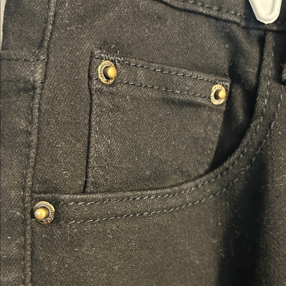 KDF Black Denim Pants Size 4 - Picture 4 of 8